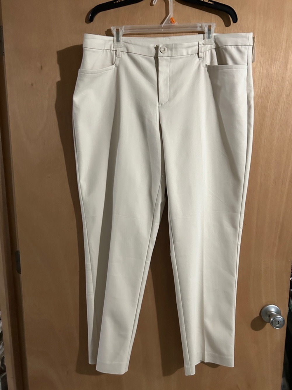 CJ Banks Beige Dress Pants - Classic Tailored Trousers